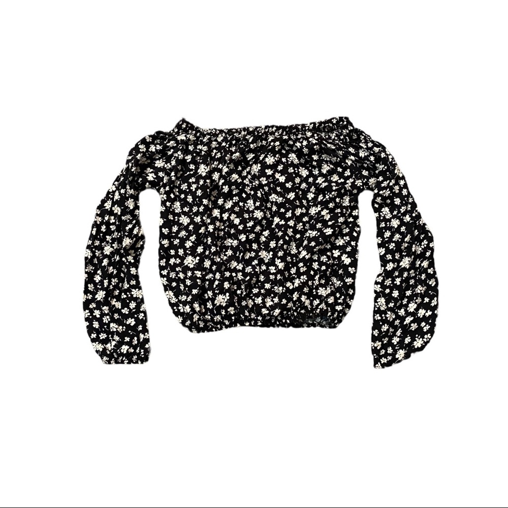 Brandy Melville floral off the shoulder top